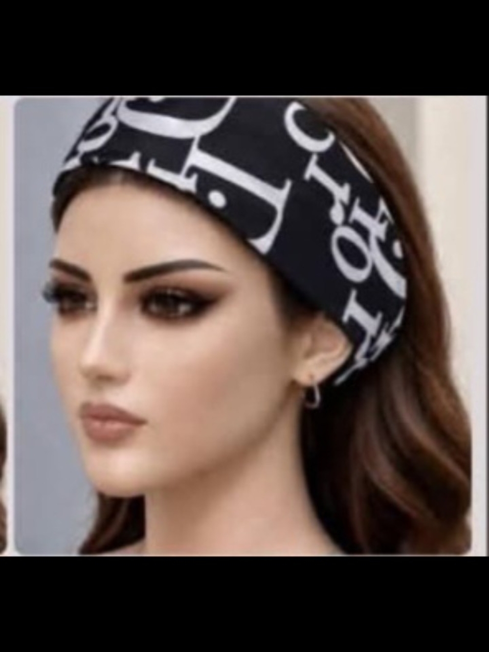 Brand New Black & White Patterned Wide Headband
